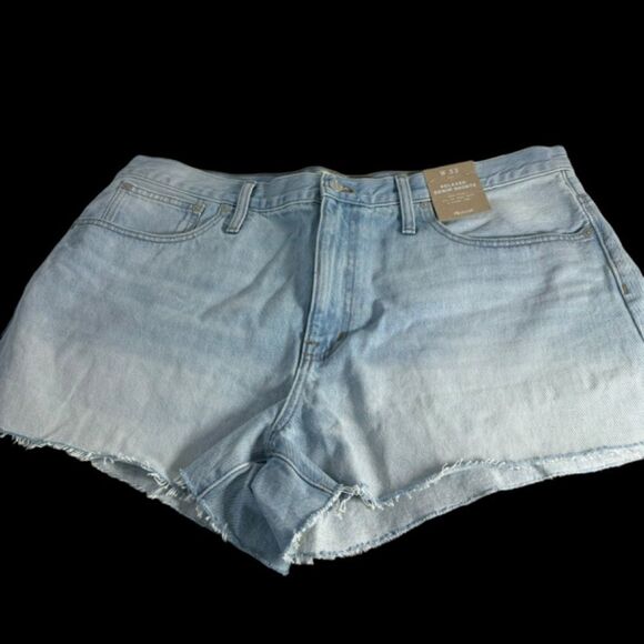 Madewell Relaxed Denim Shorts Mid Rise NWT Sz 33 - Picture 1 of 9